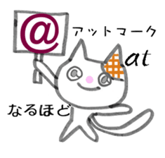 Alphabet cat sticker #8139335