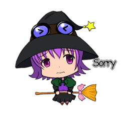English witch Eiko. sticker #8139991