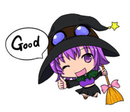 English witch Eiko. sticker #8139993