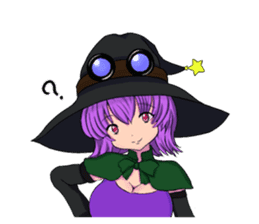 English witch Eiko. sticker #8139997