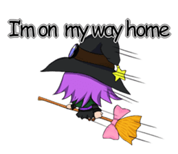 English witch Eiko. sticker #8139999