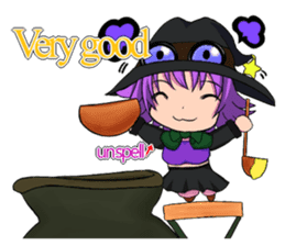 English witch Eiko. sticker #8140013