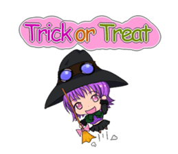 English witch Eiko. sticker #8140024