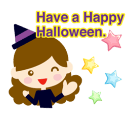 Happy halloween! It's a costume party sticker #8140070
