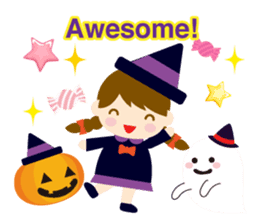 Happy halloween! It's a costume party sticker #8140075