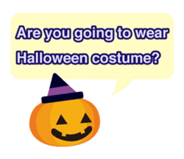 Happy halloween! It's a costume party sticker #8140076
