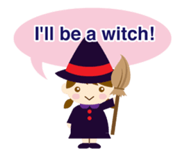 Happy halloween! It's a costume party sticker #8140077