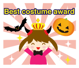 Happy halloween! It's a costume party sticker #8140082