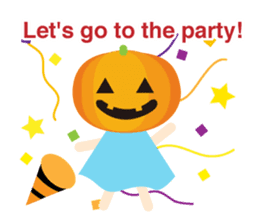 Happy halloween! It's a costume party sticker #8140092