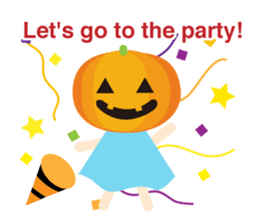 Happy halloween! It's a costume party sticker #8140092