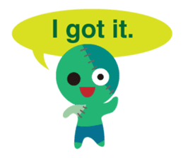 Happy halloween! It's a costume party sticker #8140095