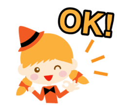 Happy halloween! It's a costume party sticker #8140101