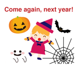 Happy halloween! It's a costume party sticker #8140107