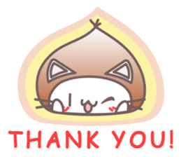 Cool Japanese words with Chestnut Kitty sticker #8140598