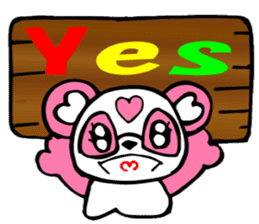 Pink Panda MOMO-chan Vol.2 sticker #8141757
