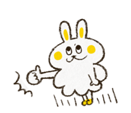 Charming rabbit 'Monsyuke' sticker #8143708