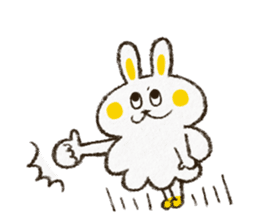 Charming rabbit 'Monsyuke' sticker #8143708