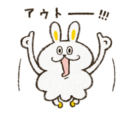 Charming rabbit 'Monsyuke' sticker #8143711