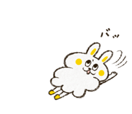 Charming rabbit 'Monsyuke' sticker #8143714