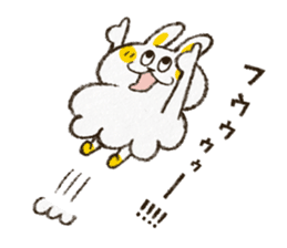 Charming rabbit 'Monsyuke' sticker #8143717