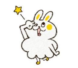 Charming rabbit 'Monsyuke' sticker #8143718