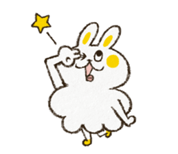Charming rabbit 'Monsyuke' sticker #8143718