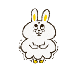 Charming rabbit 'Monsyuke' sticker #8143723