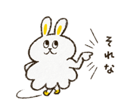 Charming rabbit 'Monsyuke' sticker #8143728