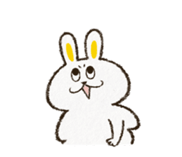 Charming rabbit 'Monsyuke' sticker #8143729