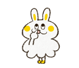 Charming rabbit 'Monsyuke' sticker #8143730