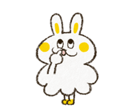 Charming rabbit 'Monsyuke' sticker #8143730