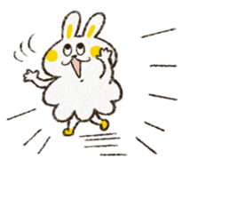 Charming rabbit 'Monsyuke' sticker #8143733