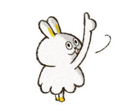 Charming rabbit 'Monsyuke' sticker #8143734