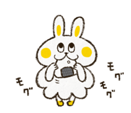 Charming rabbit 'Monsyuke' sticker #8143735