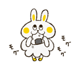 Charming rabbit 'Monsyuke' sticker #8143735