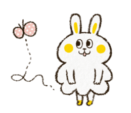 Charming rabbit 'Monsyuke' sticker #8143736