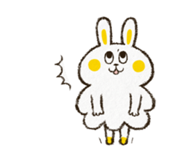 Charming rabbit 'Monsyuke' sticker #8143737