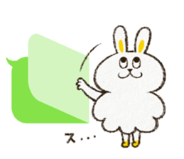 Charming rabbit 'Monsyuke' sticker #8143738