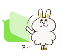 Charming rabbit 'Monsyuke' sticker #8143738