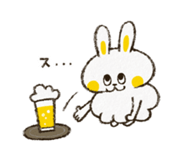 Charming rabbit 'Monsyuke' sticker #8143743