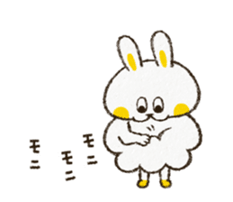 Charming rabbit 'Monsyuke' sticker #8143747