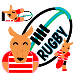 Rugby Sticker(Wallaby) 3 (Live Scores)