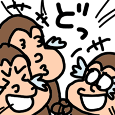 group talk monkeys sticker #8144633