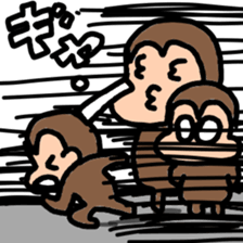 group talk monkeys sticker #8144664
