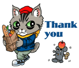 Kabu the cat man2 sticker #8144671