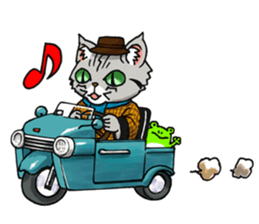 Kabu the cat man2 sticker #8144673