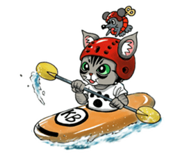 Kabu the cat man2 sticker #8144676