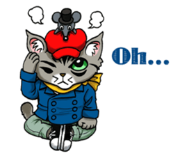Kabu the cat man2 sticker #8144683