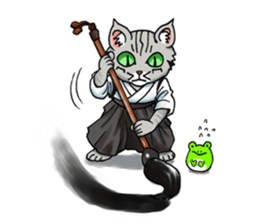 Kabu the cat man2 sticker #8144687