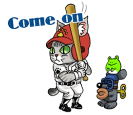 Kabu the cat man2 sticker #8144691